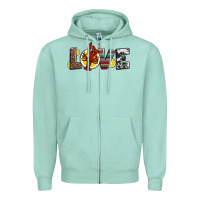 Seafoam love crawfish western mardi gras Zipper Hoodie - Jasminsmagicworld