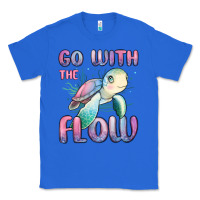 True Royal go with flow turtle Classic Tee - MaliasSmallBusiness