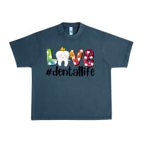 Midnight Navy love dentallife Urban Heavy Tee - AdoDesignShop
