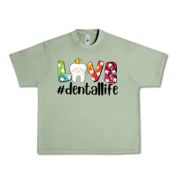 Oil Green love dentallife Urban Heavy Tee - AdoDesignShop