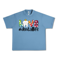 Pebble Blue love dentallife Urban Heavy Tee - AdoDesignShop