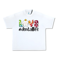 White love dentallife Urban Heavy Tee - AdoDesignShop