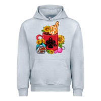 Heather Grey Western Football Coffee cup Urban Hoodie - FaDigitalArtStudio