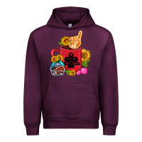 Mauve Wine Western Football Coffee cup Urban Hoodie - FaDigitalArtStudio