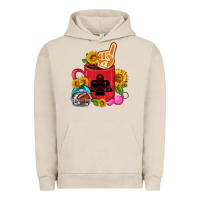 Pigment French Oak Western Football Coffee cup Urban Hoodie - FaDigitalArtStudio