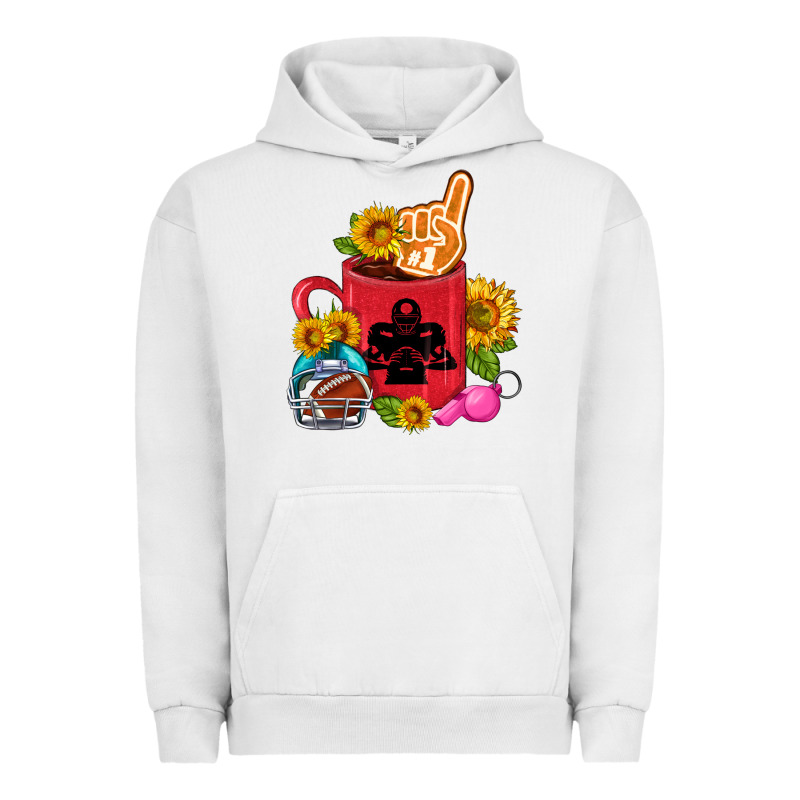 Western Football Coffee Cup Urban Hoodie by FaDigitalArtStudio | Teevron