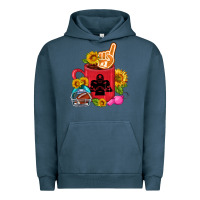 Pigment Midnight Navy Western Football Coffee cup Urban Hoodie - FaDigitalArtStudio