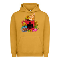 Pigment Peanut Butter Western Football Coffee cup Urban Hoodie - FaDigitalArtStudio