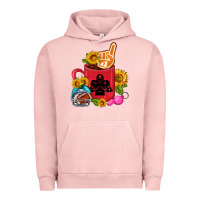 Pigment Salmon Western Football Coffee cup Urban Hoodie - FaDigitalArtStudio