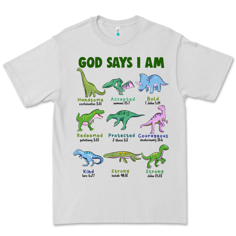 God Says I Am Dinosaurs Premium Tee by JahusDesignShop | Teevron