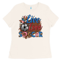 Bone live love soccer Ladies Tee - HRA Design Shop