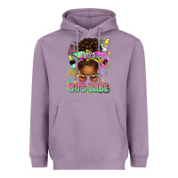 Lavender 80's babe afro messy bun Heavyweight Hoodie - texasbilliewilder