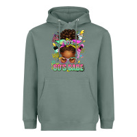 Sage 80's babe afro messy bun Heavyweight Hoodie - texasbilliewilder