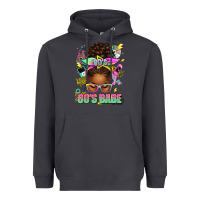 Smoke 80's babe afro messy bun Heavyweight Hoodie - texasbilliewilder