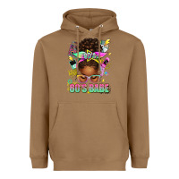 Toasted Coconut 80's babe afro messy bun Heavyweight Hoodie - texasbilliewilder