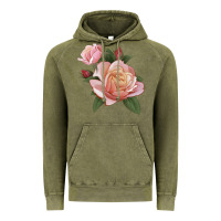 Vintage Olive State Of Grace Rose Vintage Hoodie - LillyAllenDesigns