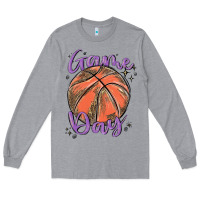 Heather Grey game day Long Sleeve Tee - MaliasSmallBusiness