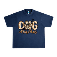 Navy dog mama Urban Heavy Tee - MaliasSmallBusiness