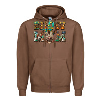 Chestnut show mom brown calf Zipper Hoodie - BarkalooDesign