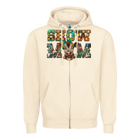 Sandshell show mom brown calf Zipper Hoodie - BarkalooDesign