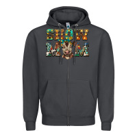 Smoke show mom brown calf Zipper Hoodie - BarkalooDesign