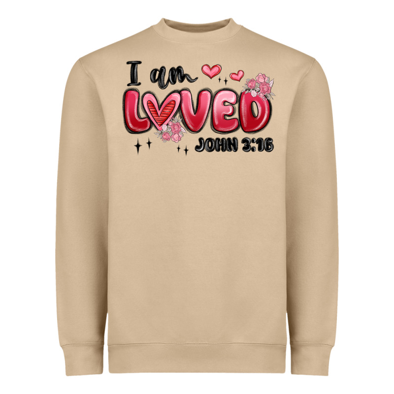 I Am Loved John 3 16 Heavyweight Sweatshirt by MaliasSmallBusiness | Teevron