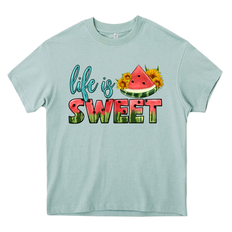 Life Is Sweet Heavy Core Tee by HRA Design Shop | Teevron
