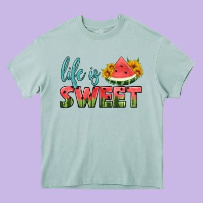 Life Is Sweet Heavy Core Tee Designed By Hra Design Shop