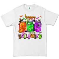 White happy halloween jars and horror Premium Tee - AdoDesignShop