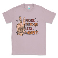 Lilac more tattoos less anxiety Classic Tee - MaliasSmallBusiness