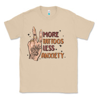 Mushroom more tattoos less anxiety Classic Tee - MaliasSmallBusiness