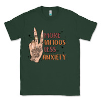 Sports Green more tattoos less anxiety Classic Tee - MaliasSmallBusiness