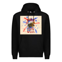 Black made in the usa Premium Hoodie - TumblerDesignByShophia