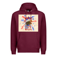 Burgundy made in the usa Premium Hoodie - TumblerDesignByShophia
