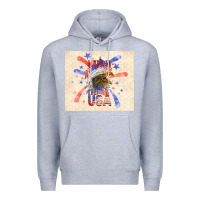 Heather Grey made in the usa Premium Hoodie - TumblerDesignByShophia