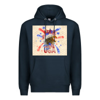 Navy made in the usa Premium Hoodie - TumblerDesignByShophia