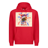 Red made in the usa Premium Hoodie - TumblerDesignByShophia