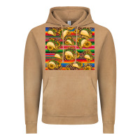 Vintage Camel tacos and sunflowers with serape leopard background Vintage Hoodie - BarkalooDesign