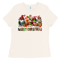 Bone merry christmas coffee afro gnomies Ladies Tee - FaDigitalArtStudio