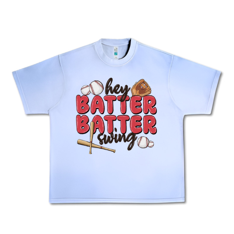 Hey Batter Batter Swing Urban Heavy Tee by MaliasSmallBusiness | Teevron