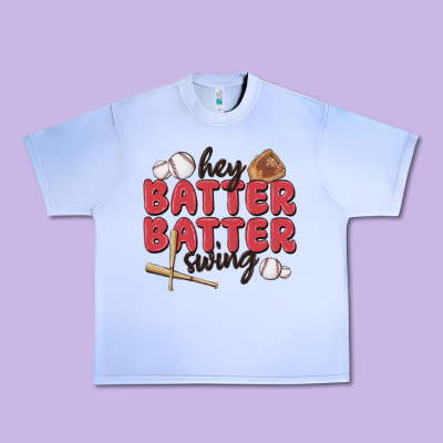 Hey Batter Batter Swing Urban Heavy Tee Designed By Maliassmallbusiness