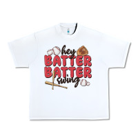White hey batter batter swing Urban Heavy Tee - MaliasSmallBusiness