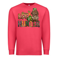 Cardinal Egg hunter with rabbit Easter Day Premium Sweatshirt - HowdyJamesFarm