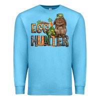 Ocean Blue Egg hunter with rabbit Easter Day Premium Sweatshirt - HowdyJamesFarm