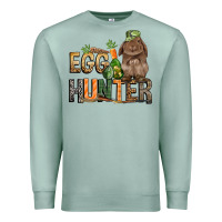 Seafoam Egg hunter with rabbit Easter Day Premium Sweatshirt - HowdyJamesFarm
