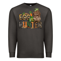 Smoke Egg hunter with rabbit Easter Day Premium Sweatshirt - HowdyJamesFarm