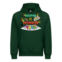 Forest Green Normal is overrated Urban Hoodie - FaDigitalArtStudio