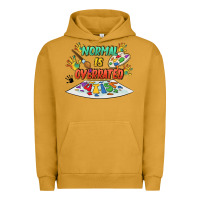 Pigment Peanut Butter Normal is overrated Urban Hoodie - FaDigitalArtStudio