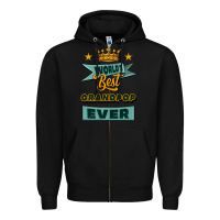 Black world's best grandpop ever Zipper Hoodie - Jasminsmagicworld