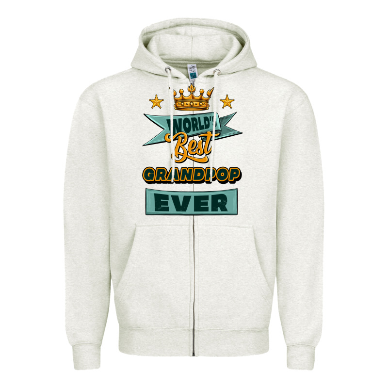 World's Best Grandpop Ever Zipper Hoodie by Jasminsmagicworld | Teevron